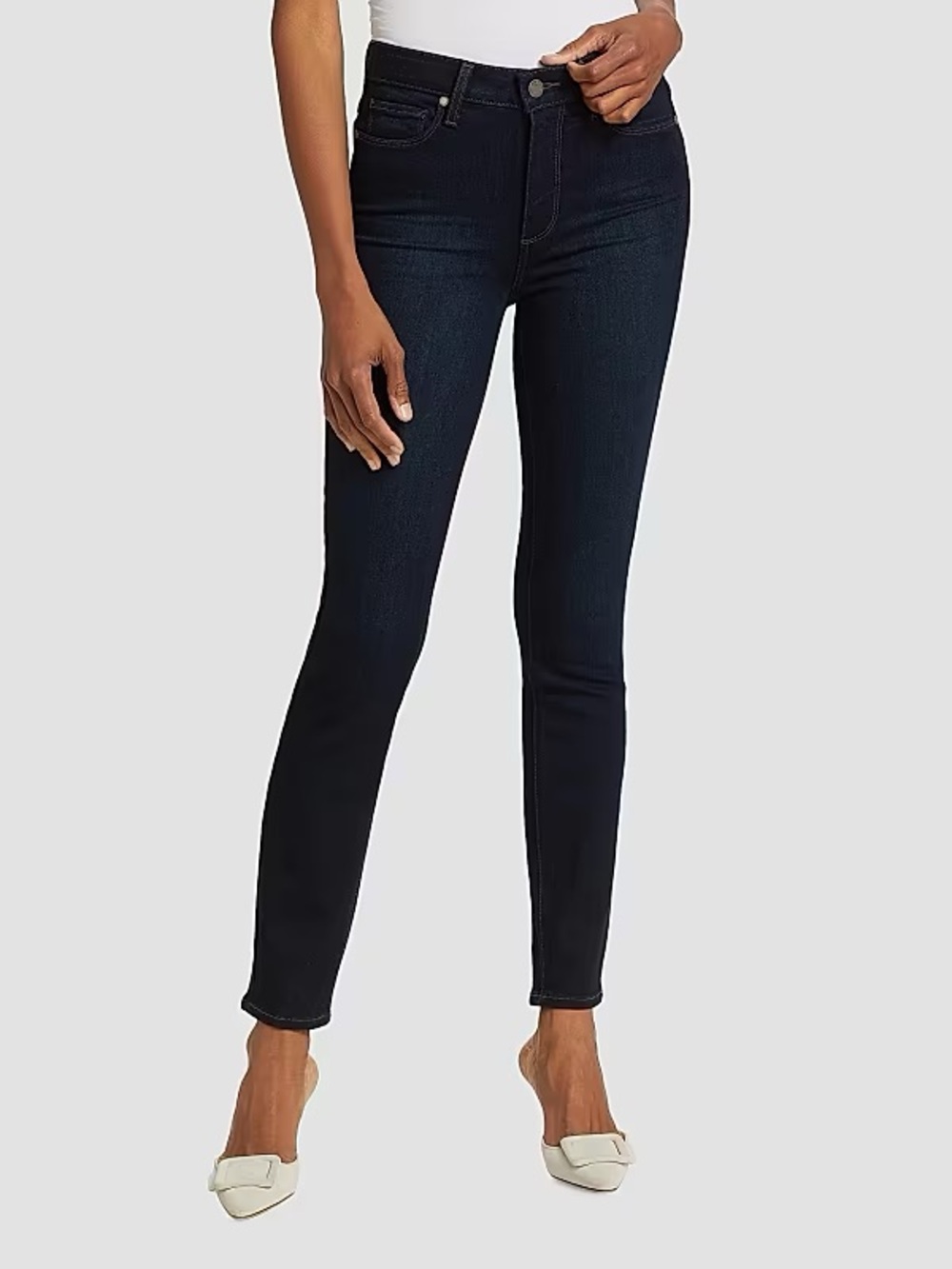 Hoxton High Rise Ankle Skinny Jeans Dark Blue Wash Size 32